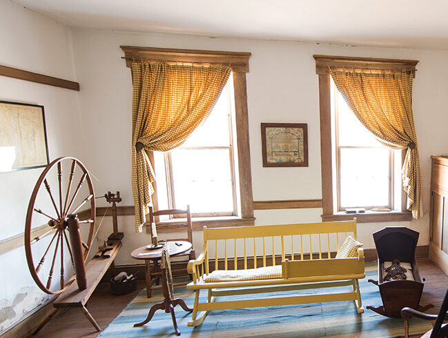 Upstairs room at Coffin House